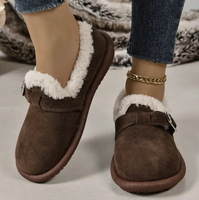 🔥WOMEN'S PLUSH ROUND TOE SLIP-ON FLATS