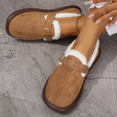 🔥WOMEN'S PLUSH ROUND TOE SLIP-ON FLATS