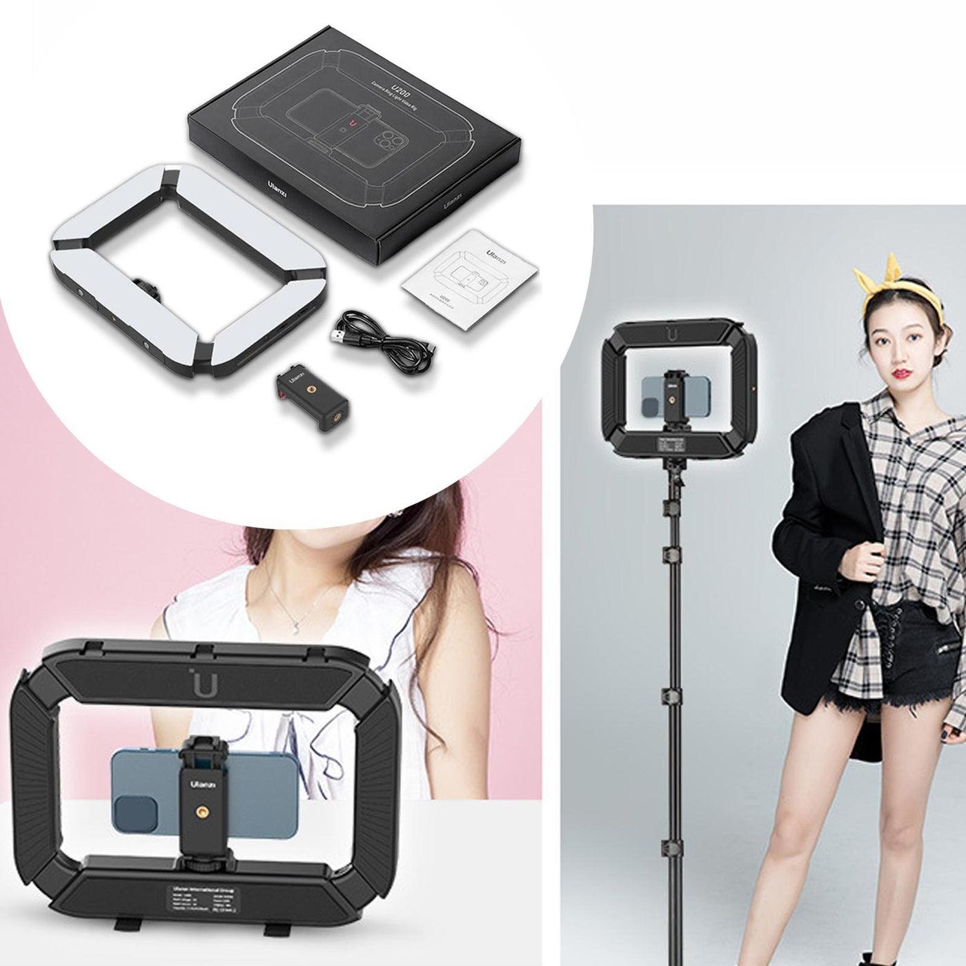 Ulanzi Selfie Ring Light with Phone Holder – Pro Lighting for Flawless Content Creation