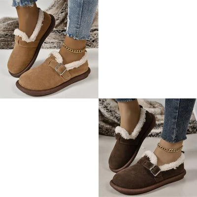 🔥WOMEN'S PLUSH ROUND TOE SLIP-ON FLATS