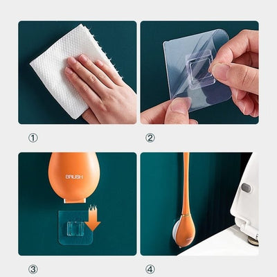 Modern flexible silicone toilet caspa for home