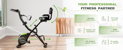 🌀 It's Summer Transform Your Home Into a Mini Gym — 4-in-1 Bike for Cardio and Toning!