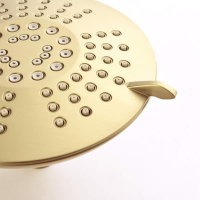 Bathroom Faucet Set Brushed Gold with 5 Functions Rain Shower Head Pressure Balance LYJ0037