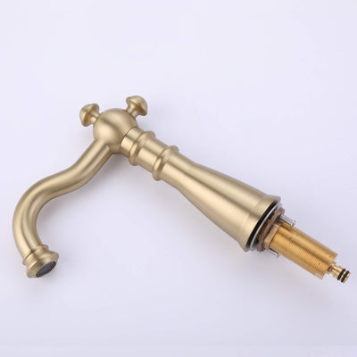 Antique Brass Widespread Bathroom Faucet Farmhouse Washingroom Vanity Faucet HG8803BG