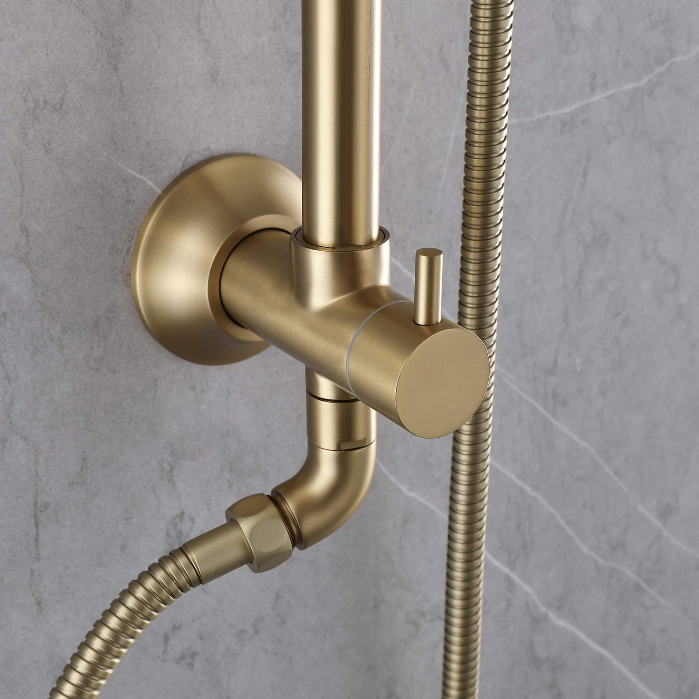 Bathroom Rainfall Shower Faucet Set with 5-Setting Handheld Shower Included Rough-in Valve  JK0112