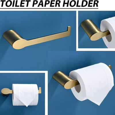 4-Piece Bathroom Hardware Set SUS304 Stainless Steel Wall Mounted Bathroom Accessories JK0173