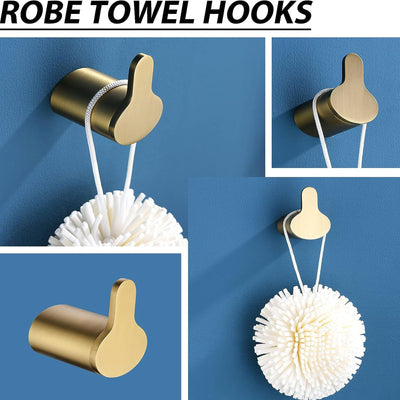 4-Piece Bathroom Hardware Set SUS304 Stainless Steel Wall Mounted Bathroom Accessories JK0173