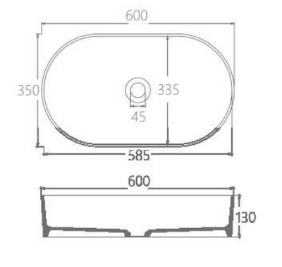 Bathroom Vessel Sink Oval Countertop White Stone Resin Vanity Sink Washing Art Basin
