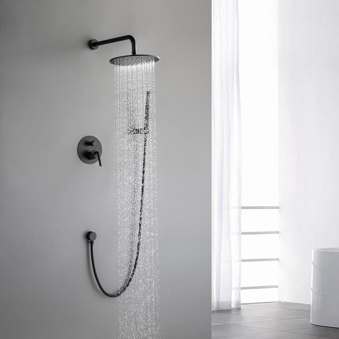 Bathroom Rainfall Shower Head with Handheld RB0879