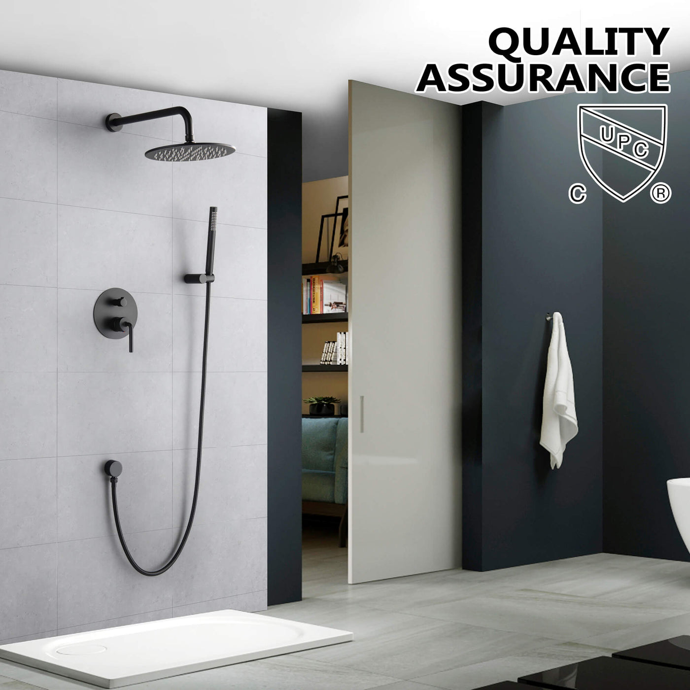 Bathroom Rainfall Shower Head with Handheld RB0879