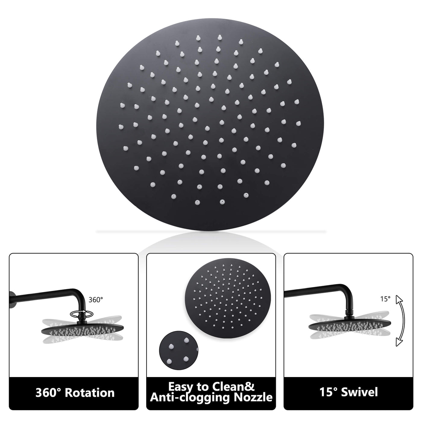 Bathroom Rainfall Shower Head with Handheld RB0879