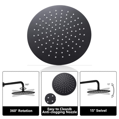 Bathroom Rainfall Shower Head with Handheld RB0879