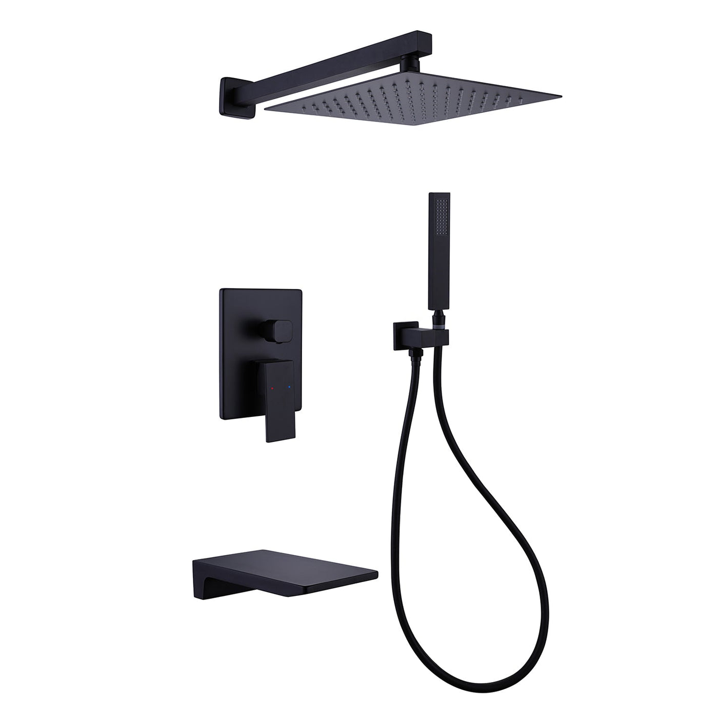 3-Function Pressure-Balanced Rain Shower System with Tub Spout RB0906