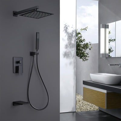 3-Function Pressure-Balanced Rain Shower System with Tub Spout RB0906