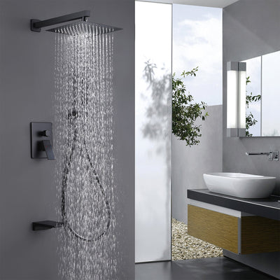 3-Function Pressure-Balanced Rain Shower System with Tub Spout RB0906