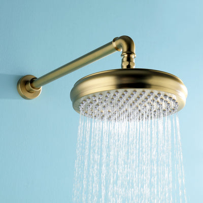 Bathroom Luxury Rain Mixer Combo Set Wall Mount Rainfall Shower System RB1152