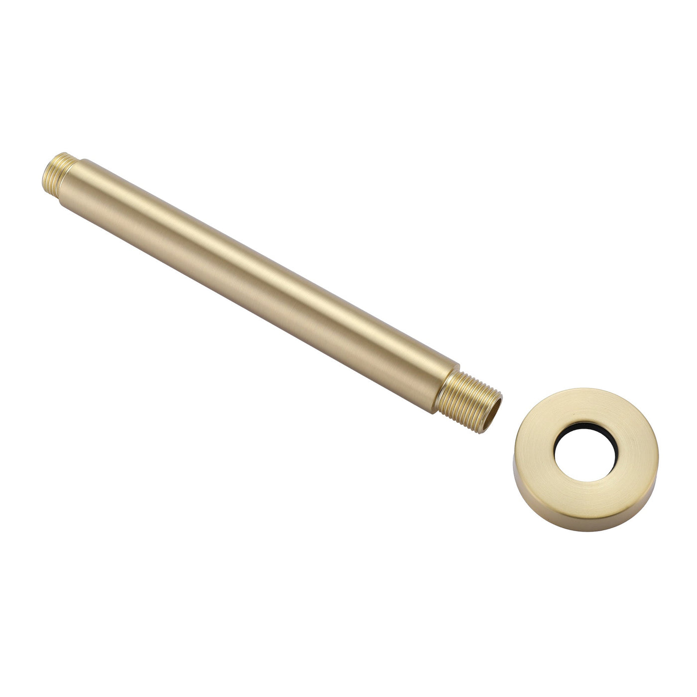 Shower Arm and O-Ring Flange 8-inch Ceiling Mount Straight Shower Arm Extension
