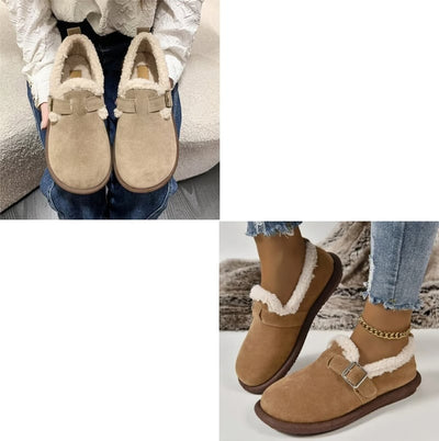 🔥WOMEN'S PLUSH ROUND TOE SLIP-ON FLATS