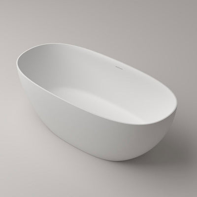 Artificial Stone Resin Freestanding Bathtub Soaking Tub Solid Surface Stand Alone Bathtub with Pop-up Drain and Hose